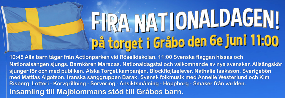 Nationaldagsfirande Grabo 2014