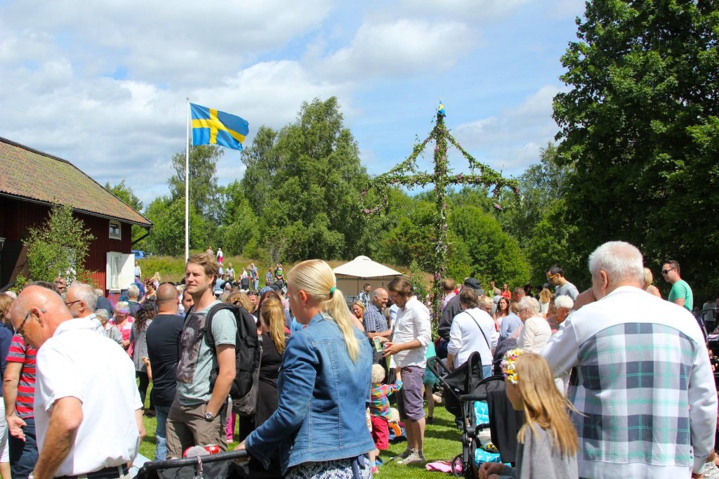 Midsommar 2014 vid Hembygdsstugan. Foto Johan Holst