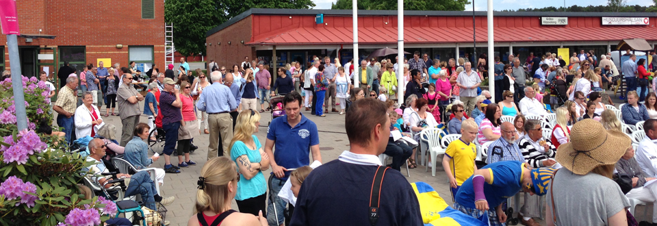 Folk på nationaldagen