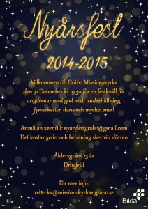Nyårsfest Gråbo 2014-2015